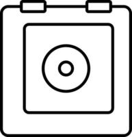 Vault Line Icon vector