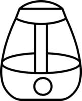 icono de línea de humidificador vector