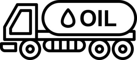 Tank Truck Line Icon vector