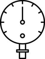 Manometer Line Icon vector