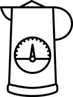 Water Boiler Line Icon vector