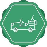 Jeep Line Icon vector