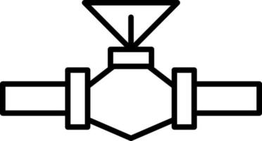 Valve Line Icon vector