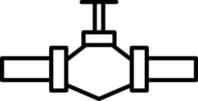 Valve Line Icon vector