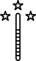 Magic Wand Line Icon vector