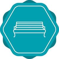 Bench Line Icon vector