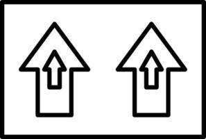 Upwards Line Icon vector