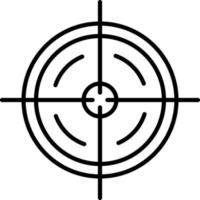 Target Line Icon vector