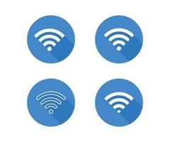 Wifi icon wireless internet connection signal. Wifi icon vector template