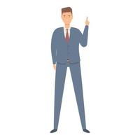 Man manager icon cartoon vector. Money data vector