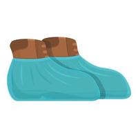 Sign uniform icon cartoon vector. Shoe cover vector