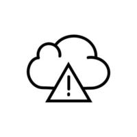 Cloud Computing Vector Icon, No Internet