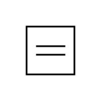 Equal Vector Icon