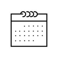 icono de vector de calendario