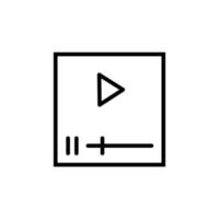 Video Player Icon vector