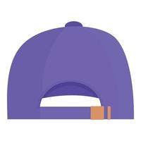 vector de dibujos animados de icono de moda trasera. gorra de deporte