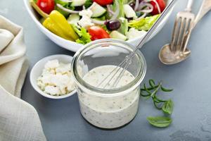 Homemade ranch dressing with feta photo