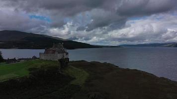 castelo duart, cenário da ilha mull video