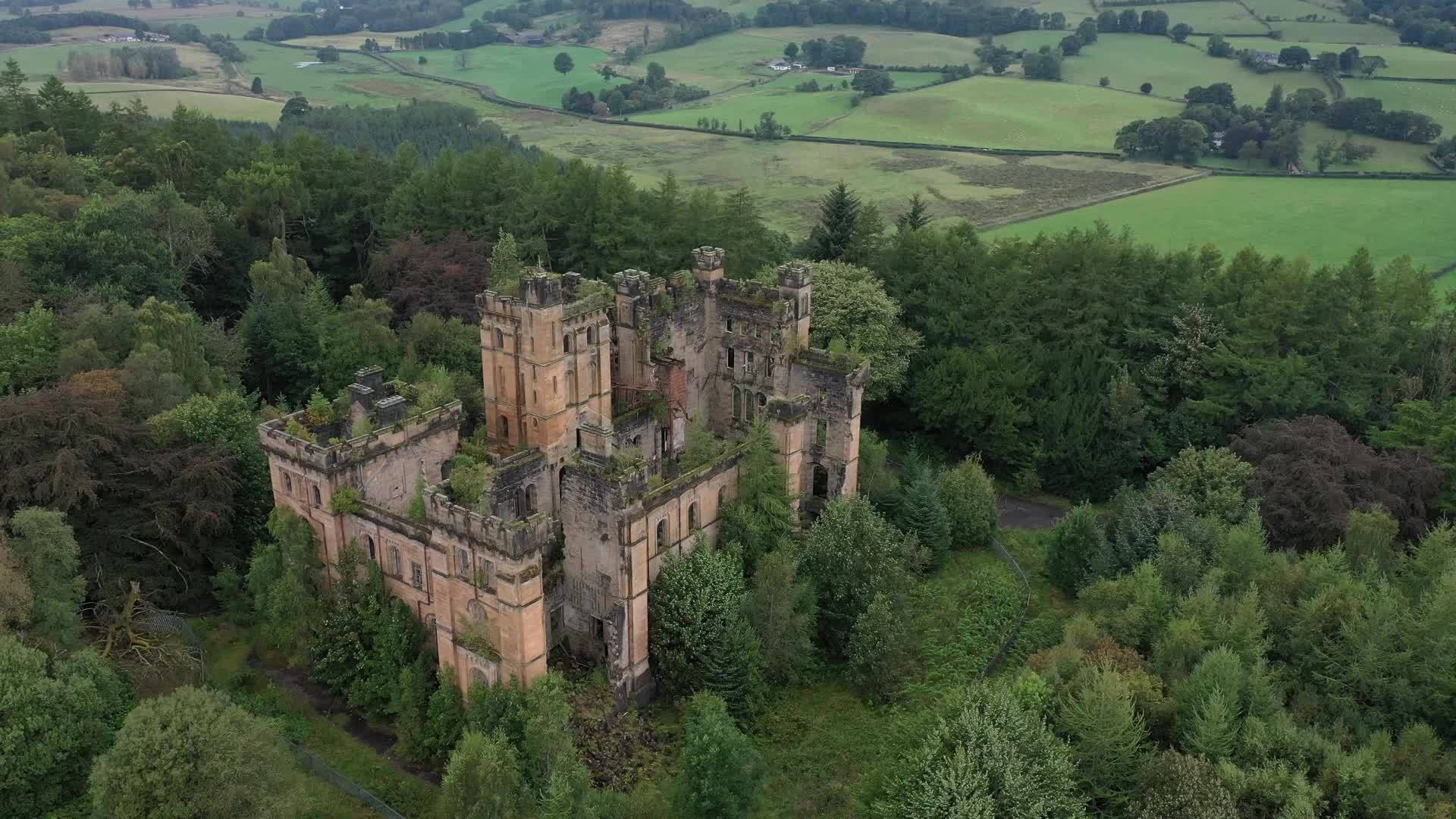 Lennox Castle, Lennoxtown, Glasgow, United Kingdom 16229459 Stock Video