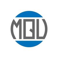 MQV letter logo design on white background. MQV creative initials circle logo concept. MQV letter design. vector