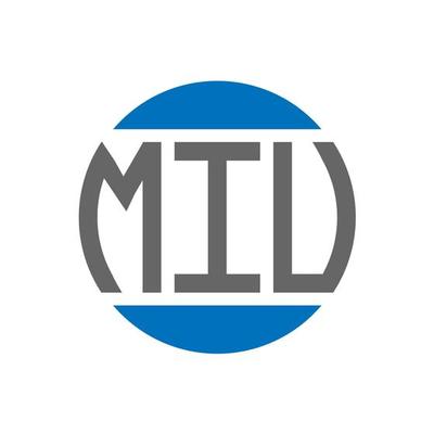 MIV letter logo design on white background. MIV creative initials circle logo concept. MIV letter design.