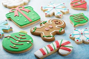 Christmas sugar and gingerbread cookies photo