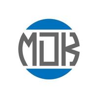 MDK letter logo design on white background. MDK creative initials circle logo concept. MDK letter design. vector