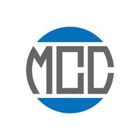 MCC letter logo design on white background. MCC creative initials circle logo concept. MCC letter design. vector