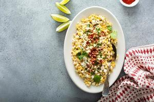 Mexican street corn photo