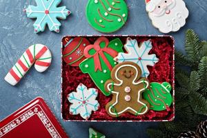 Christmas sugar and gingerbread cookies photo