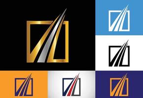 plantilla de vector de diseño de logotipo de finanzas y contabilidad de variación de color moderna