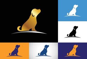 Pet care logo design template. Animal logo design vector icon illustration