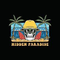 Hidden Paradise Illustration vector