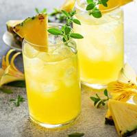 Pineapple cocktail, cold and refreshing photo