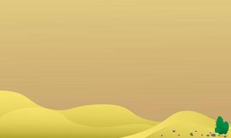 Simple desert background vector