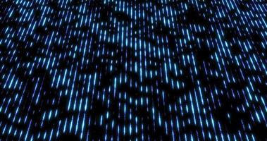 Abstract background blue on a black background glowing neon lines stripes futuristic hi-tech flying with glow effect, screensaver, video in high quality 4k