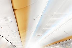 Overhead panel for passengers in an aircraft photo