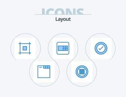 Layout Blue Icon Pack 5 Icon Design. . ux. page. ui. wireframe vector