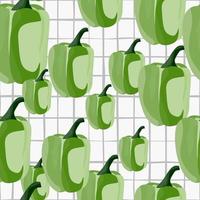 Simple bell pepper seamless pattern. Bulgarian pepper wallpaper. vector