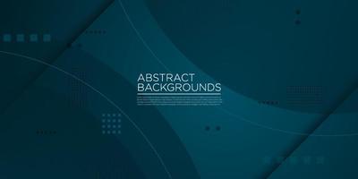 Abstract dark blue green gradient illustration background with 3d look and simple pattern. cool design.Eps10 vector