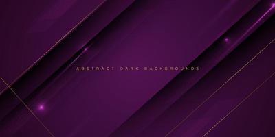 Abstract dark purple gradient illustration background with 3d look and simple pattern. cool design and luxury.Eps10 vector