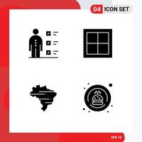 Creative Icons Modern Signs and Symbols of abilities room personal home map Editable Vector Design Elements