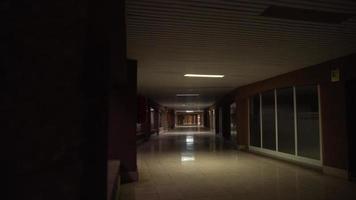 Empty interior with long hallway video