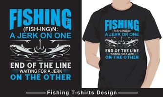 Fishing Quote Typhography vector t-shirt design template Pro Vector