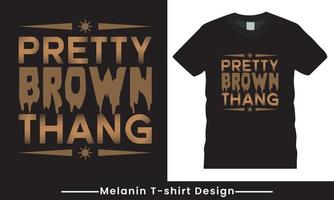 Melanin Typography Vector T Shirt Design for Men and Women