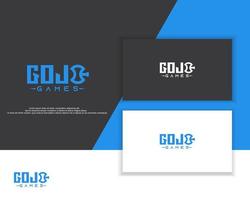 simple modern game logo design illustration vector