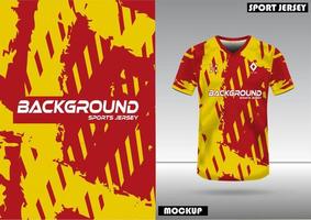 Background mockup, sports shirt, football, running, playing games vector