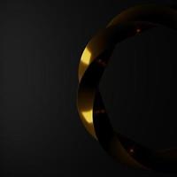 3D rendering Abstract geometry dynamic object with dark background. photo