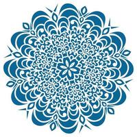 Circular pattern in oriental style vector