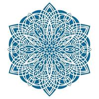Circular pattern in oriental style vector
